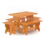 Комплект мебели (стол, скамейки) - 6 чел. (лиственница натуральная)